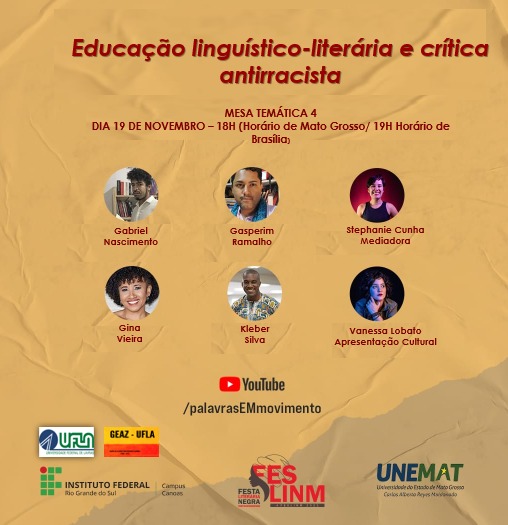 Evento Educacao linguistico lietraria 19 nov